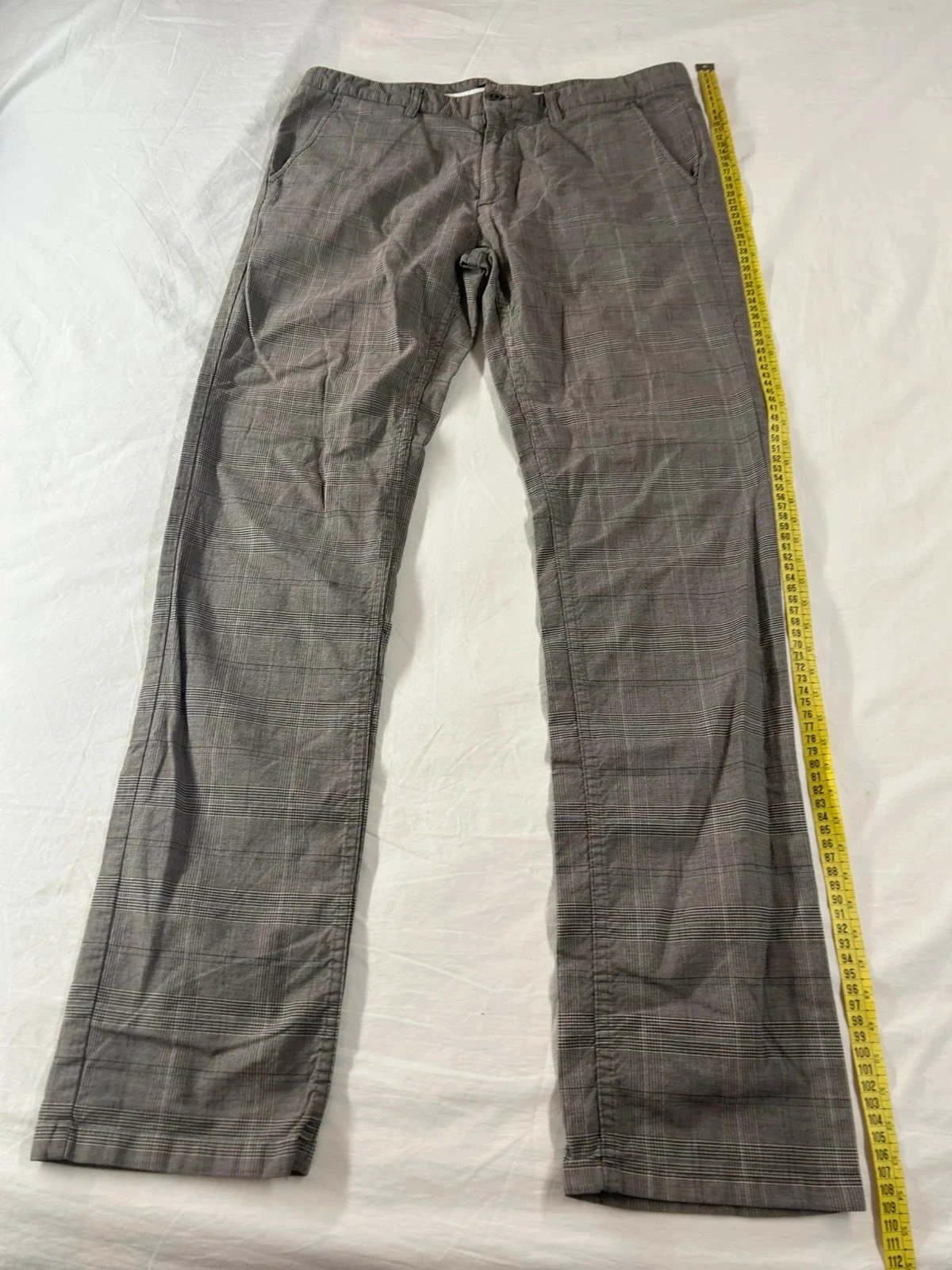 Zara man plaid chinos – photo 2